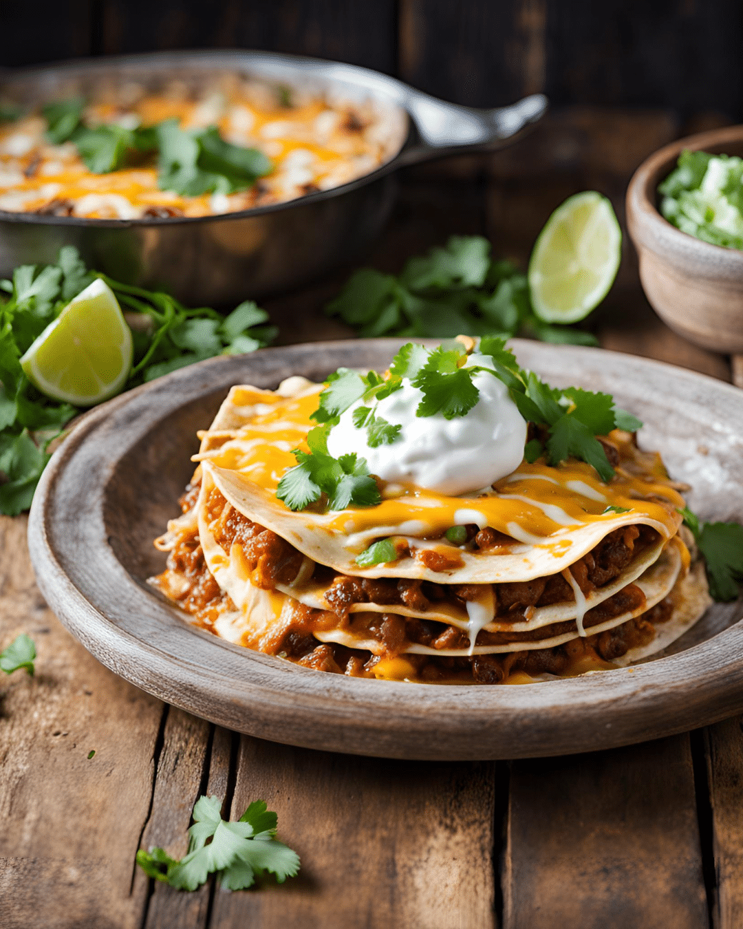 stacked enchilada